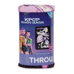 KPOP Demon Hunters Huntrix - Kids Throw Blanket - Twin/Full 46"x 60" - NEW
